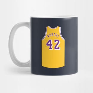 James Worthy Los Angeles Jersey Qiangy Mug